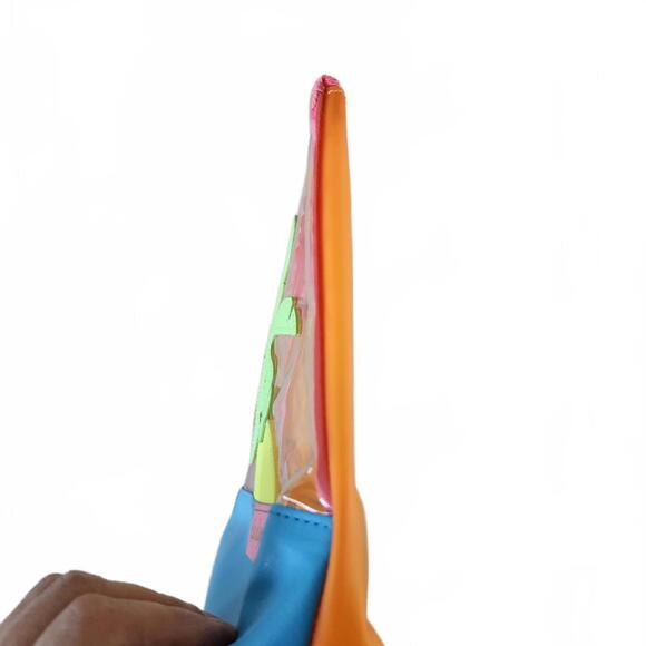 Lilly Pulitzer Womens Clutch Palm Tree Design Multi Color Clear Size Medium - Picture 8 of 11